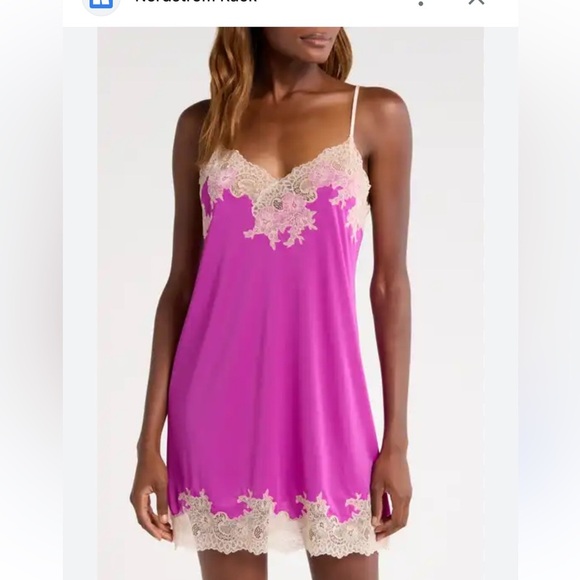 Natori Lace Trim Night Gown Size M - Picture 1 of 6